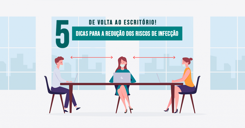 DE VOLTA AO ESCRITÓRIO! 5 DICAS PARA A REDUÇÃO DOS RISCOS DE INFECÇÃO